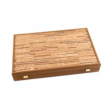 Box aus naturbelassenem Kork für Backgammon - Le Palais Des Echecs