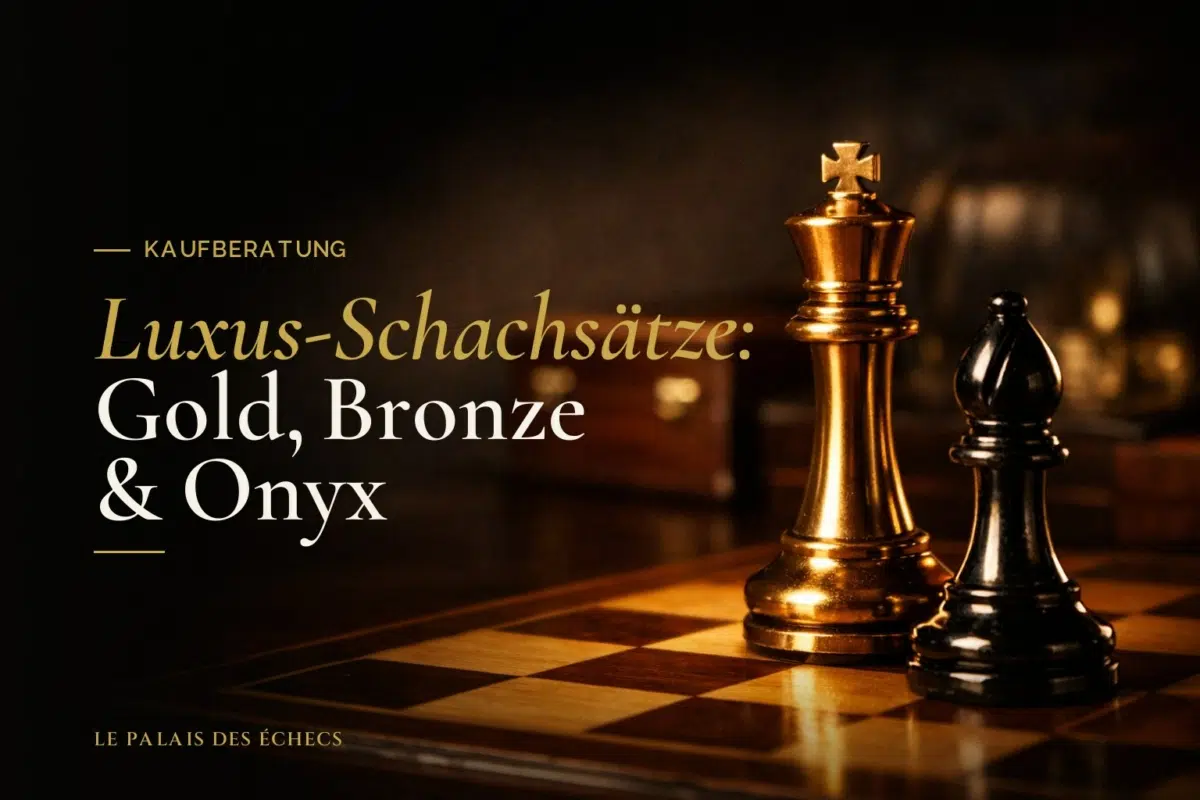Luxus-Schachsätze: Gold, Bronze & Onyx