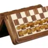 Jeu d'échecs magnétique en bois massif, vue de dessus élégante - Le Palais Des Echecs