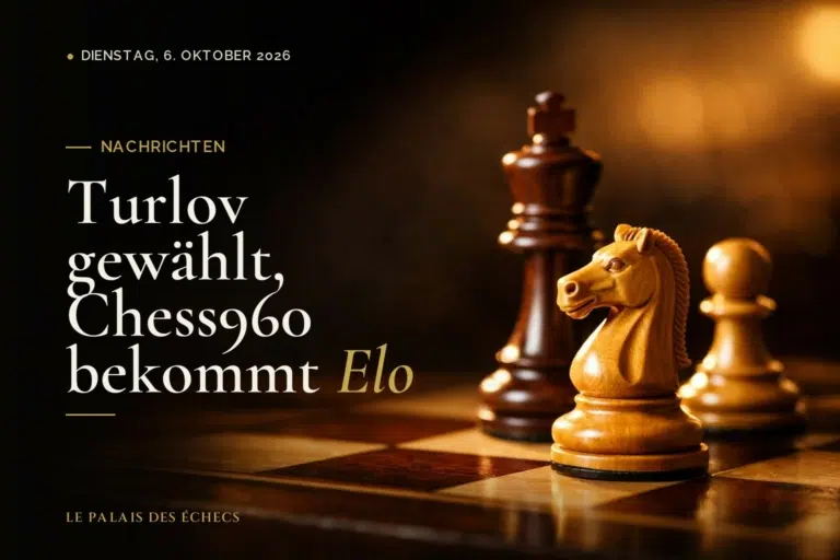 Turlov gewählt, Chess960 bekommt Elo